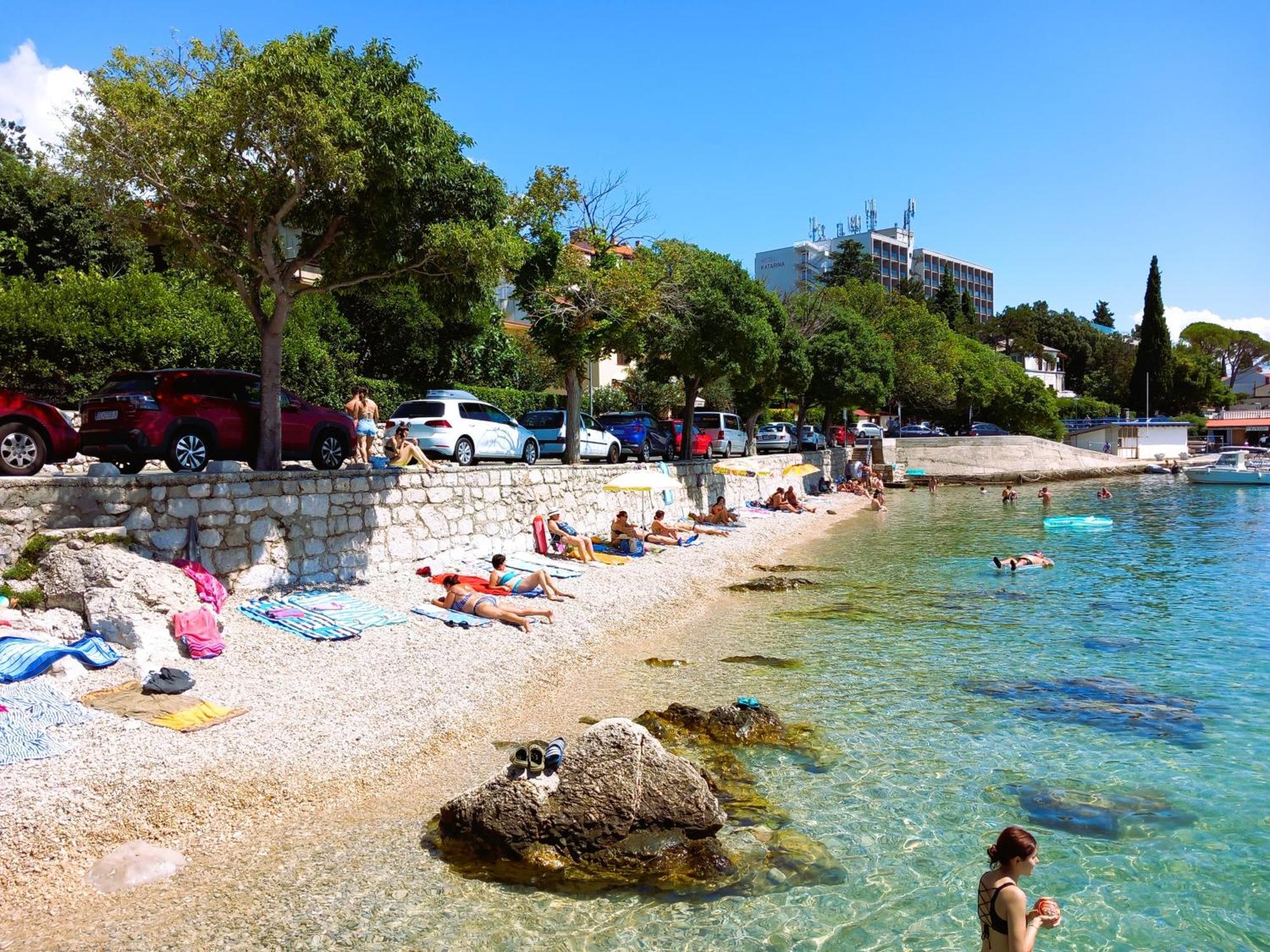 Ferienwohnung Branko Fabijanic Front Row By The Sea Selce Exterior foto