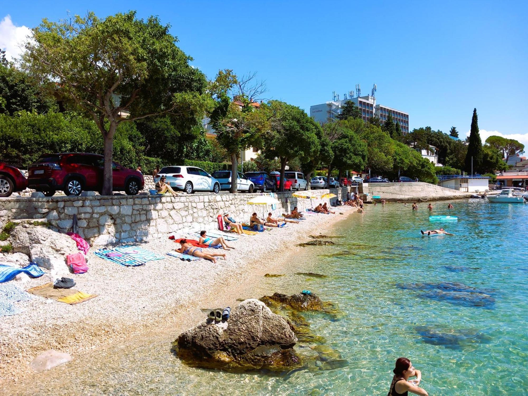 Ferienwohnung Branko Fabijanic Front Row By The Sea Selce Exterior foto